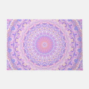 Trippy Colourful Intricate Boho Mandala Doormat