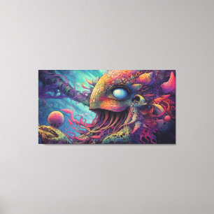 Trippy creature canvas print