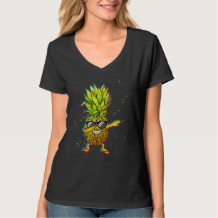 Trippy Dabbing Pineapple Vacation Cruise T-Shirt