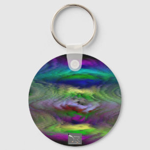 Trippy Design Key Ring