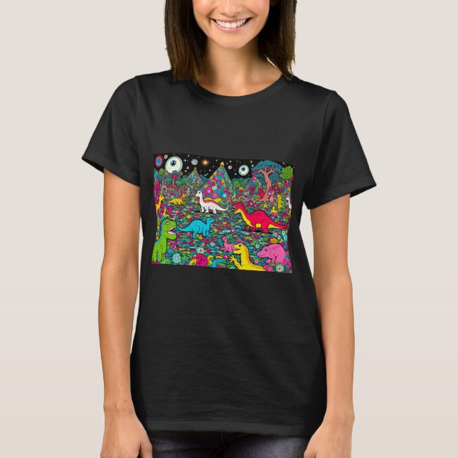 trippy dinos T-Shirt (Front)