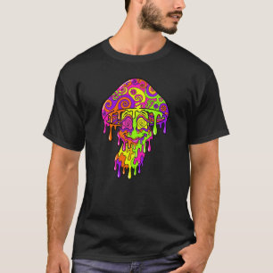 Trippy Dripping Mushroom Face T-Shirt