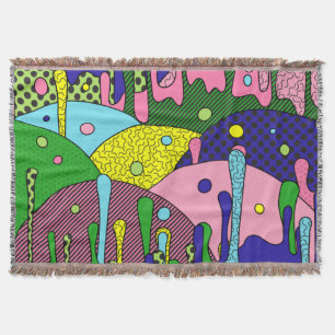 Trippy Drippy Throw Blanket