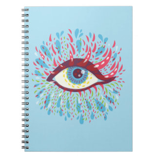 Trippy Eye Psychedelic Art Notebook