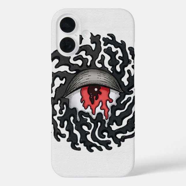 Trippy Eye with Tentacles - Trippy Surreal Art Case-Mate iPhone Case (Back)