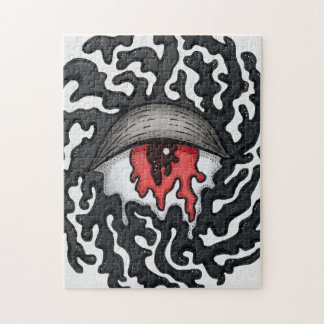 Trippy Eye with Tentacles - Trippy Surreal Art Jigsaw Puzzle
