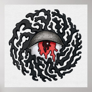 Trippy Eye with Tentacles - Trippy Surreal Art Poster