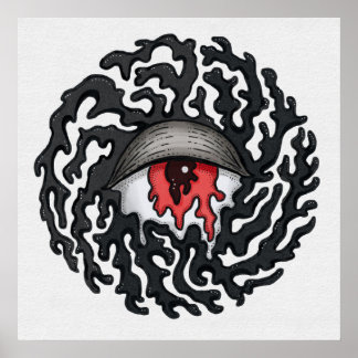Trippy Eye with Tentacles - Trippy Surreal Art Poster