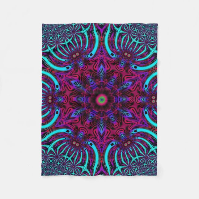  trippy fleece blanket (Front)