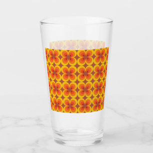 Trippy Flowers Glass