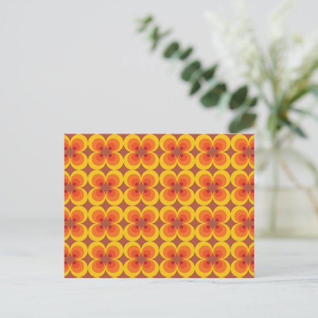 Trippy Flowers  Postcard (Standing Front)