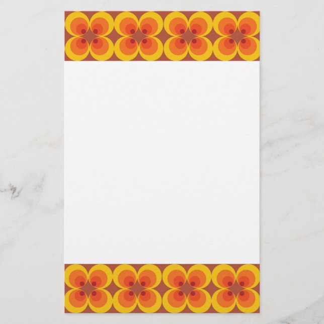 Trippy Flowers  Stationery (Front)