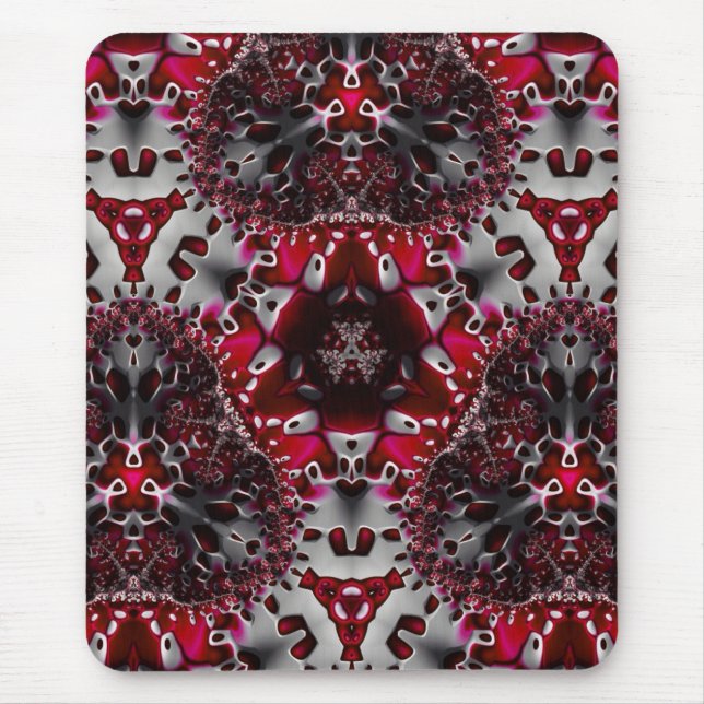 Trippy Fractal Art coaster Mouse Mat (Front)