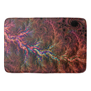 Trippy Fractal Bath Mat