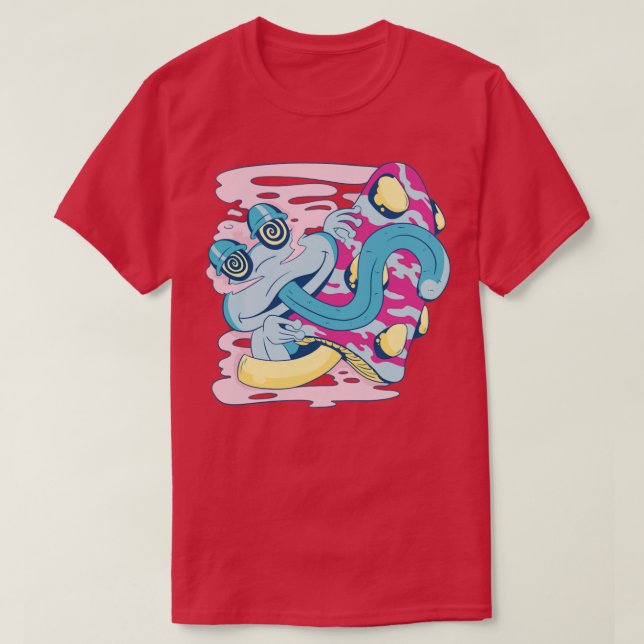 Trippy frog mushroom T-Shirt (Design Front)