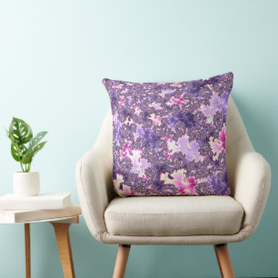 Trippy Funky Boho Groovy Pastel Spiral Fractal Art Cushion