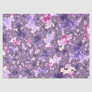 Trippy Funky Boho Groovy Pastel Spiral Fractal Art Tissue Paper