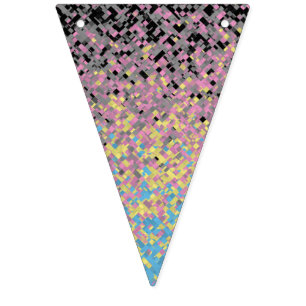 Trippy Funky Pixelated Polygender Pride Flag