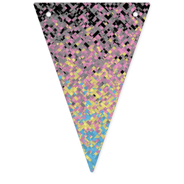Trippy Funky Pixelated Polygender Pride Flag (First Flag)