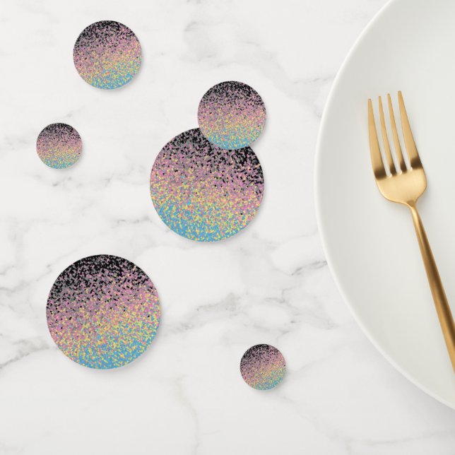 Trippy Funky Pixelated Polygender Pride Flag Confetti (Group)