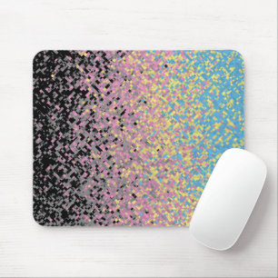 Trippy Funky Pixelated Polygender Pride Flag Mouse Mat