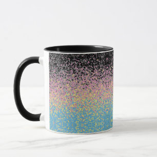 Trippy Funky Pixelated Polygender Pride Flag Mug