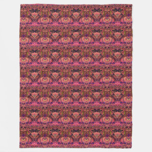 Trippy Garland  Fleece Blanket
