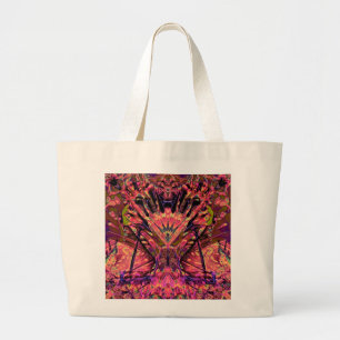Trippy Garland  Large Tote Bag