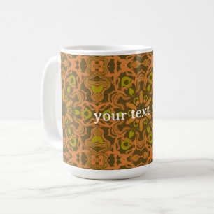 Trippy Geometric Liquid Mandala Art Coffee Mug