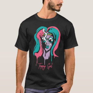Trippy Girl Hippie Psychadelic Rave T-Shirt