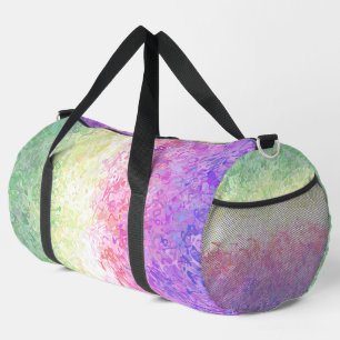 Trippy Groovy Boho Abstract Genderdoe Pride Flag Duffle Bag