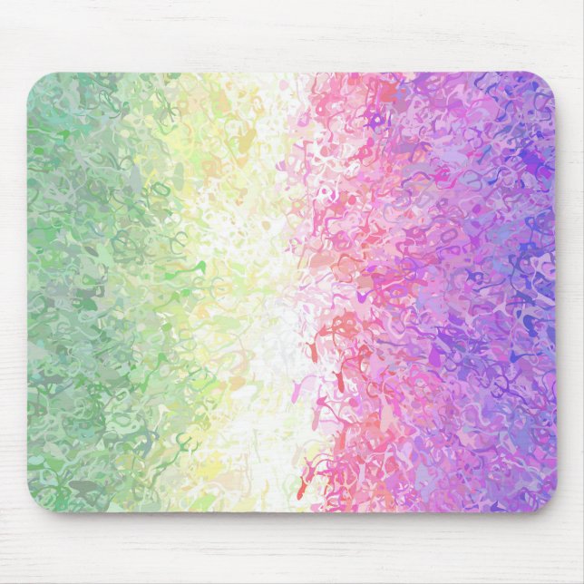 Trippy Groovy Boho Abstract Genderdoe Pride Flag Mouse Mat (Front)