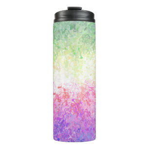 Trippy Groovy Boho Abstract Genderdoe Pride Flag Thermal Tumbler