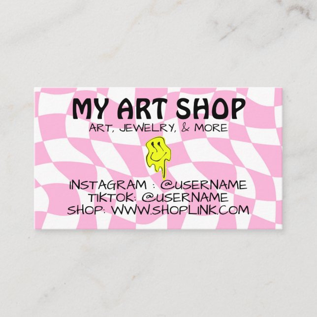 Trippy Hippie Business Card  (Front)