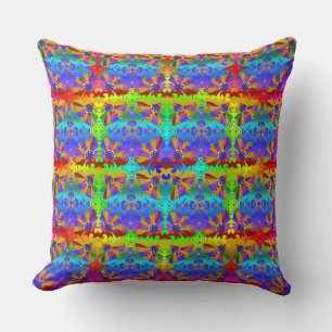 Trippy Hippie Style   Boho Beauty Cushion