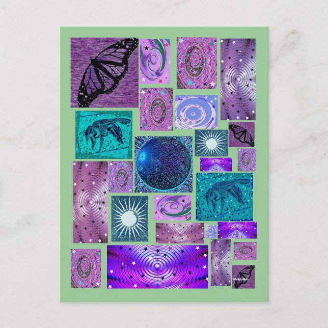 Trippy Hippy Postcard (Front)