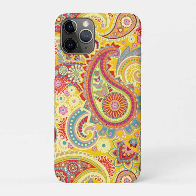 Trippy Hippy Retro Paisley Case-Mate iPhone Case (Back)