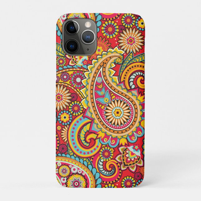 Trippy Hippy Retro Paisley Case-Mate iPhone Case (Back)