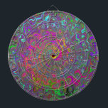 Trippy Hot Pink Abstract Retro Liquid Swirl Dartboard<br><div class="desc">This Original Digital Oil Painting by My Rubio Garden features a Trippy Hot Pink Abstract Retro Liquid Swirl with Magenta,  Purple,  Lime Green,  Aqua Blue,  Yellow and Black Accents. The result is a colourful,  trippy,  groovy,  abstract design that you will love!</div>