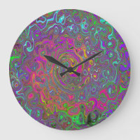 Trippy Hot Pink Abstract Retro Liquid Swirl