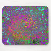 Trippy Hot Pink Abstract Retro Liquid Swirl