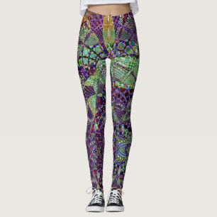 Trippy kalidiescope abstract leggings