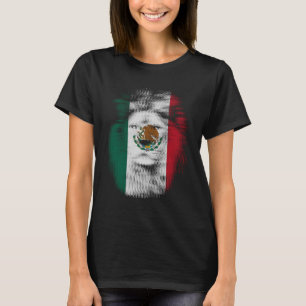 Trippy lion Mexico Mexican flag EDM raves techno m T-Shirt