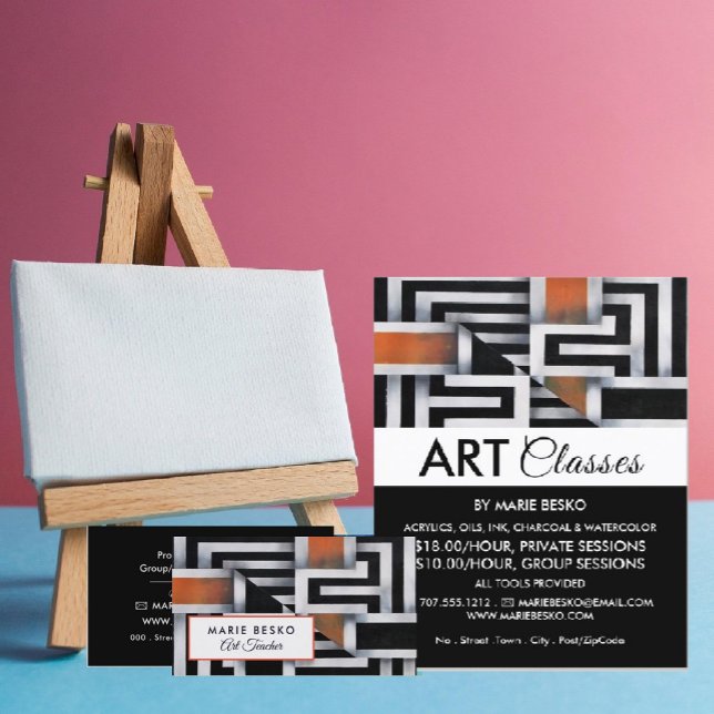 Trippy Maze Pattern, Art Class Advertising Flyer (Creator Uploaded)