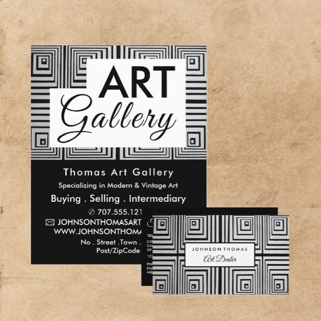 Trippy Maze Squares, Art Dealer, Gallery Flyer (Creator Uploaded)