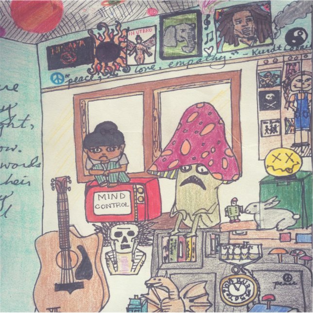 Trippy Mind Control Diaspora Sticker (Front)