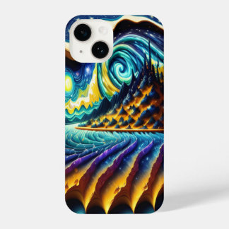 Trippy mountian sky illusion ai generated  iPhone 14 case