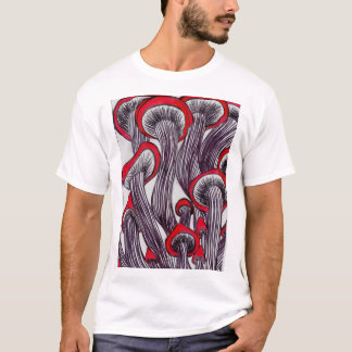 Trippy Mushroom Mens T Shirt
