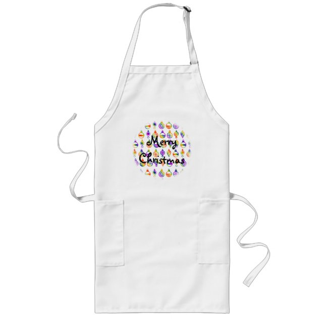 Trippy Ornaments Long Apron (Front)