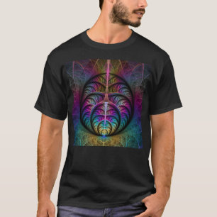 Trippy Patterned Colourful Abstract Fractal Art T-Shirt